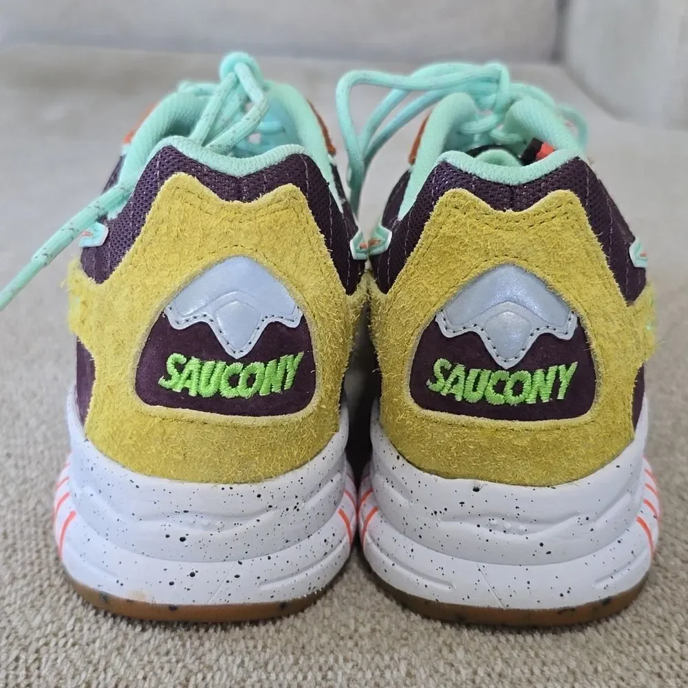 Saucony 3D Grid Hurricane Trailian Colorful Unisex Sneaker Shoes-Size 9.5